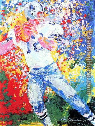 Leroy Neiman Roger Staubach